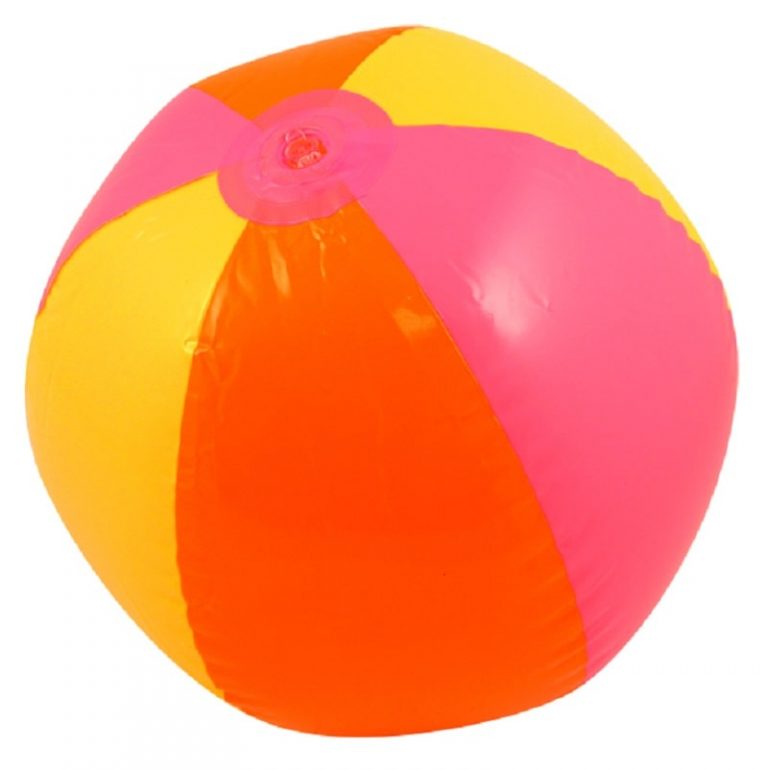 Clear Confetti Filled Beach Ball 50cm Inflatable Toy World