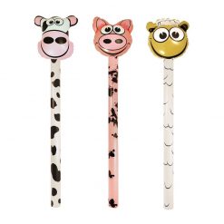 Inflatable Farm Animal Stick - Cow, Pig or Sheep - 118cm