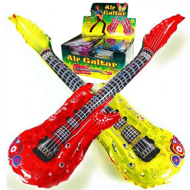 Inflatable Foil Guitar 4 Colours Available 76cm Wholesale Musical Toy