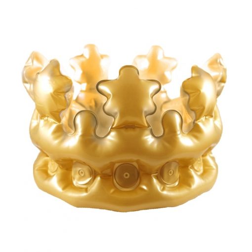 Inflatable Gold Crown - Adult - 33.5cm