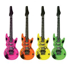 Inflatable Neon Guitar 55cm - 4 Colours Available