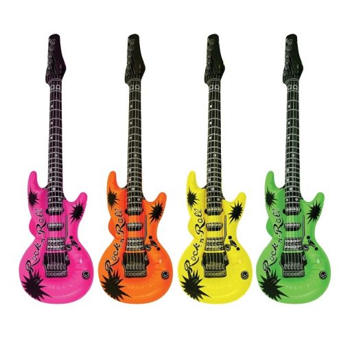 Inflatable Neon Guitar 55cm - 4 Colours Available