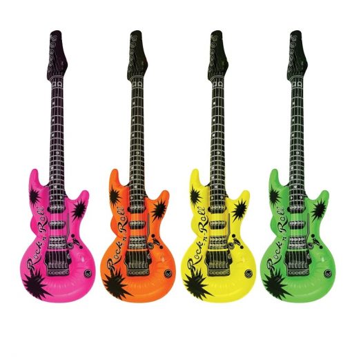 Inflatable Neon Guitar 95cm - 4 Colours Available