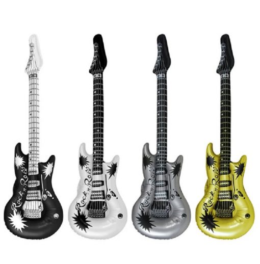 Inflatable Guitar - Gold, Black, Silver or White - 106cm