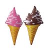 Inflatable Ice Cream Cone - Strawberry or Chocolate - 48cm