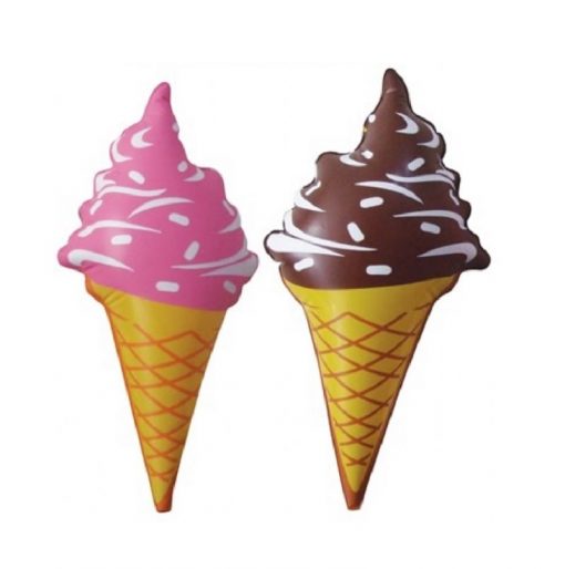Inflatable Ice Cream Cone - Strawberry or Chocolate - 48cm