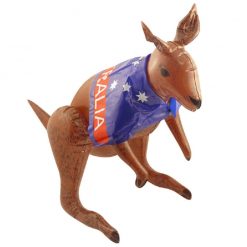 Inflatable Kangaroo with Australian Flag - 70cm