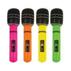 Inflatable Neon Microphone - 40cm
