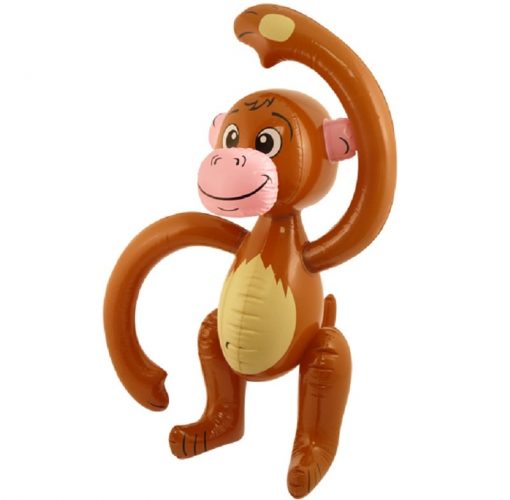 Inflatable Brown Monkey - 58cm