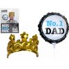 Inflatable No. 1 Dad Balloon and Crown