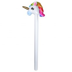 Inflatable White Unicorn Stick - 110cm