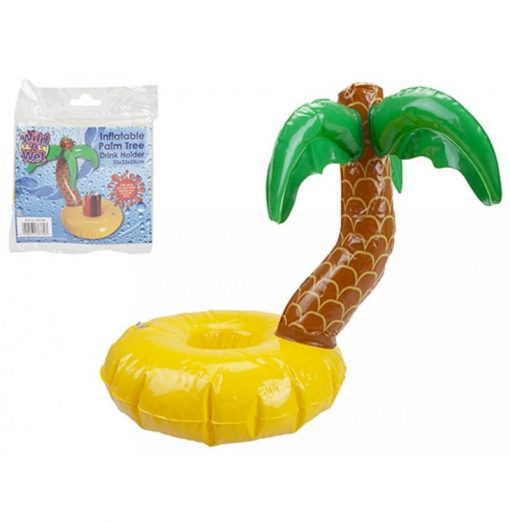 Inflatable Palm Tree Pool Drinks Holder - 33 x 33 x 24cm