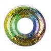 Rainbow Glitter Filled Swim Ring - 50cm