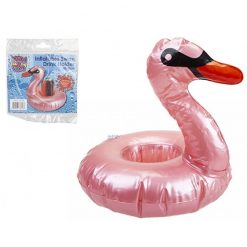 Inflatable Golden Rose Swan Drinks Holder - 20 x 20cm