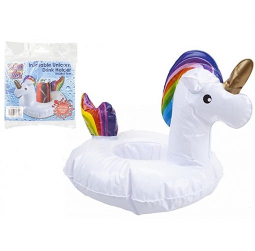 Inflatable Unicorn Drinks Holder - 18 x 28 x 17cm